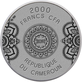 現貨 - 2019喀麥隆-生命之輪-曼荼羅-2盎司銀幣