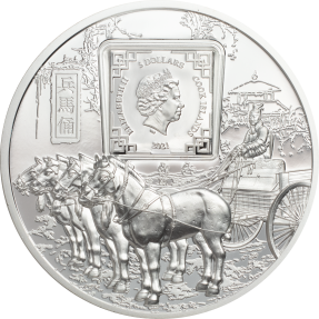 現貨 - 2021庫克群島-兵馬俑-1盎司銀幣