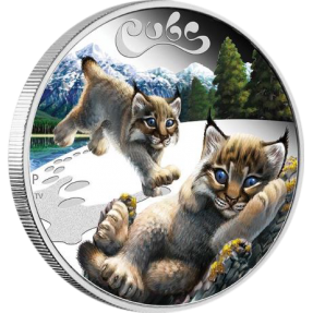 現貨 - 2016吐瓦魯-幼獸系列-猞猁-1/2盎司銀幣