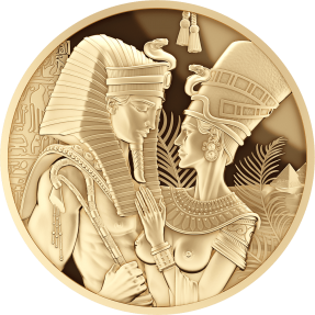 預購(確定有貨) - 2025賴比瑞亞-阿蒙霍特普三世與娜芙蒂蒂-1盎司金幣