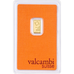 現貨 - Valcambi-1克金條(卡裝)