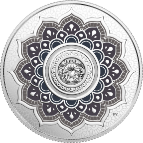 現貨 - 2018加拿大-誕生石-四月-7.96克銀幣(塑殼裂)