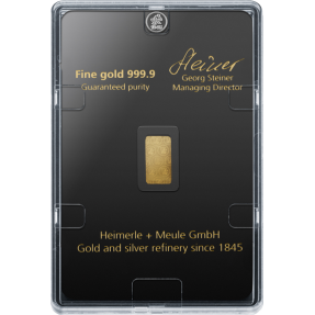 現貨 - Heimerle Meule(德國)-2.5克金條(LBMA)