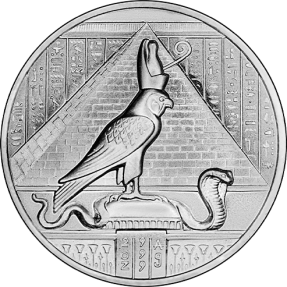 現貨 - 埃及-荷魯斯-2盎司銀幣(普鑄)(贈專用塑殼)