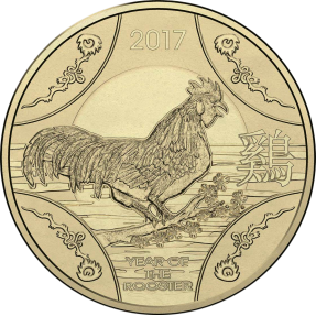 現貨 - 2017澳洲皇家-雞年-1澳元-硬幣