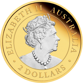 現貨 - 2022澳洲伯斯-袋鼠-鍍金版-2盎司銀幣