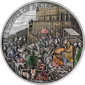現貨 - 2022托克勞-聖經基礎故事系列-巴別塔-5盎司銀幣