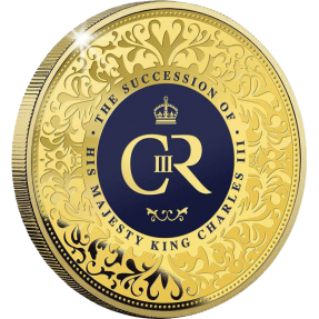 預購(確定有貨) - 2022-查爾斯三世即位-45克硬幣(鍍金)