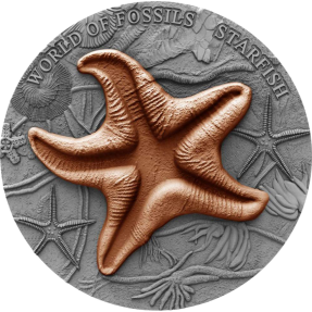 現貨 - 2019紐埃-化石世界系列-海星-2盎司銀幣
