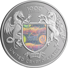 現貨(限已確認者下單) - 2024美國加密貨幣國-自由.印第安人-1盎司銀幣(內含0.00001比特幣)