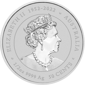 現貨 - 2024澳洲伯斯-生肖-龍年-1/2盎司銀幣(普鑄)