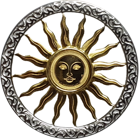 現貨 - 2019巴貝多-生命的象徵-太陽-(1克金+7.5克銀)銀幣