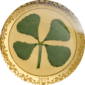 現貨 - 2019帛琉-盎司幸運系列-四葉草-1克金幣