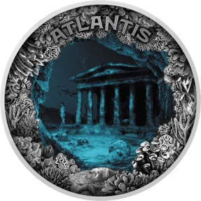 現貨 - 2019紐埃-海底城市系列-亞特蘭提斯-2盎司銀幣