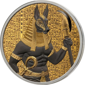 現貨 - 2024貝南-埃及的金色黑暗-阿努比斯-1盎司銀幣