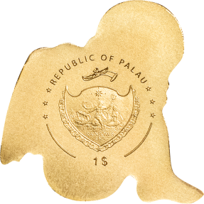 現貨 - 2019帛琉-我的守護天使-造型-0.5克金幣
