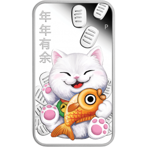 現貨 - 2020吐瓦魯-招財貓-1盎司銀幣