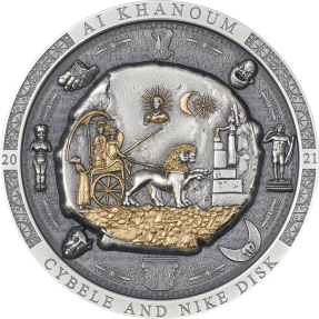 預購(確定有貨)(原廠已售罄) - 2021蒙古-考古與象徵主義系列-神像圖案銀鎏金飾板(部份鍍金版)-3盎司銀幣