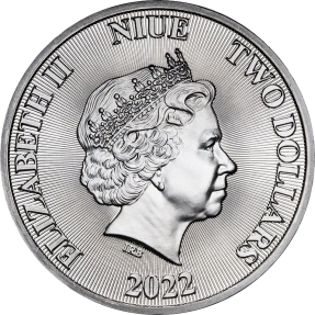 現貨 - 2022紐埃-獅吼-1盎司銀幣(普鑄)(贈塑殼)