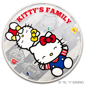 現貨 - Hello Kitty-家庭合樂-1盎司銀幣