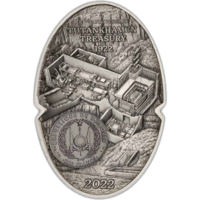 現貨 - 2022吉布地-圖坦卡門的黃金面具-100週年紀念-3盎司銀幣