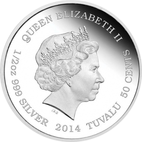 現貨 - 2014澳洲伯斯-母愛系列-長頸鹿-1/2盎司銀幣(有輕微白霧)