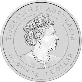 現貨 - 2022澳洲伯斯-生肖-虎年-1盎司銀幣(普幣)