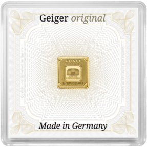 現貨 - 德國Geiger Edelmetalle-1克金條(封裝版)