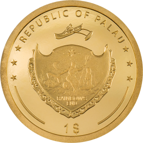 現貨(原廠已售罄) - 2023帛琉-四葉草-1克金幣