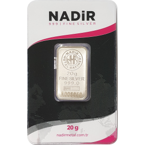 現貨 - Nadir-20克銀條(卡裝)