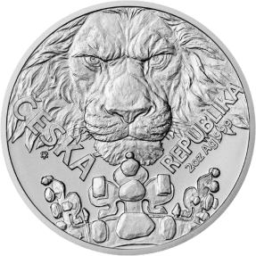 現貨 - 2023紐埃-捷克獅-2盎司銀幣(普鑄)(附塑殼)