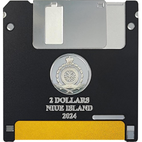 預購(限已確認者下單) - 2024紐埃-磁碟片-彩色版-2盎司銀幣