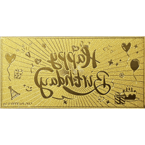 現貨 - 生日快樂-Happy Birthday-0.5克金條(禮盒裝)