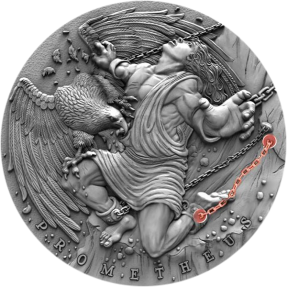 現貨 - 2019紐埃-古代神話系列-普羅米修斯-2盎司銀幣