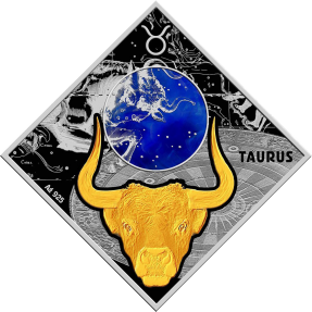 現貨 - 2018馬其頓-星座系列-金牛座-23.3克銀幣