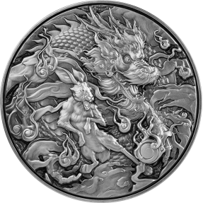 預購(限已確認者下單) - 2023托克勞-中國龍與兔-(2盎司銀+11.5盎司銅)銀幣