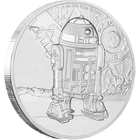 現貨 - 2016紐埃-星際大戰經典人物系列-R2D2-第四枚-1盎司銀幣