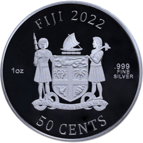 現貨 - 2022斐濟-侏羅紀世界:統霸天下-1盎司銀幣(普鑄)(贈塑殼)