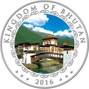 現貨 - 2016不丹-生肖-猴年-高浮雕-1盎司銀幣(精鑄)