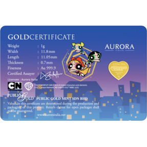 現貨 - Aurora-華納兄弟-飛天小女警-限量版-1克金條