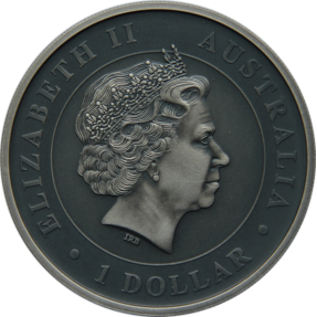 現貨 - 2014澳洲伯斯-無尾熊-1盎司銀幣-仿古版