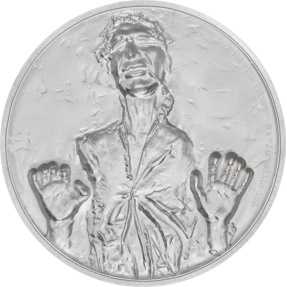 現貨 - 2017紐埃-星際大戰-韓·索羅-超高浮雕-2盎司銀幣