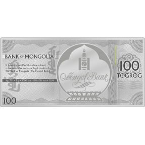 預購(確定有貨) - 2024蒙古-生肖-龍年-5克銀鈔