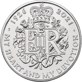 現貨 - 2021英國-英女王95歲誕辰-28.28克硬幣(卡冊)