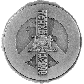 現貨 - 2022查德-和平符號(龍與鷹)-3盎司銀幣