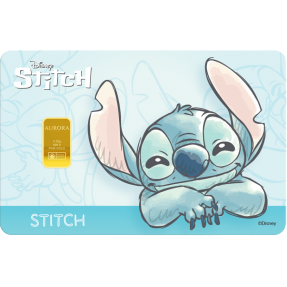 現貨 - Aurora-迪士尼-星際寶貝-史迪奇-限量版-0.25克金條