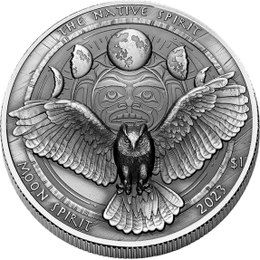 現貨 - 2023美國-土著精神-月靈-1盎司銀幣