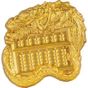 預購(限已確認者下單) - 2023查德-中國龍算盤-鍍金版-造型-1盎司銀幣