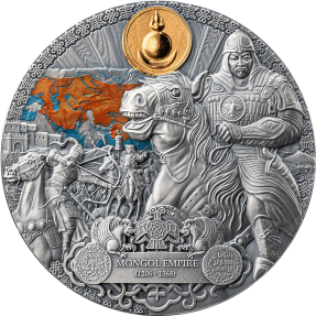 預購(限已確認者下單) - 2024喀麥隆-最偉大帝國的遺產系列-蒙古帝國-2盎司銀幣