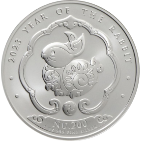 現貨 - 2023不丹-生肖-兔年-1盎司銀幣(普鑄)
